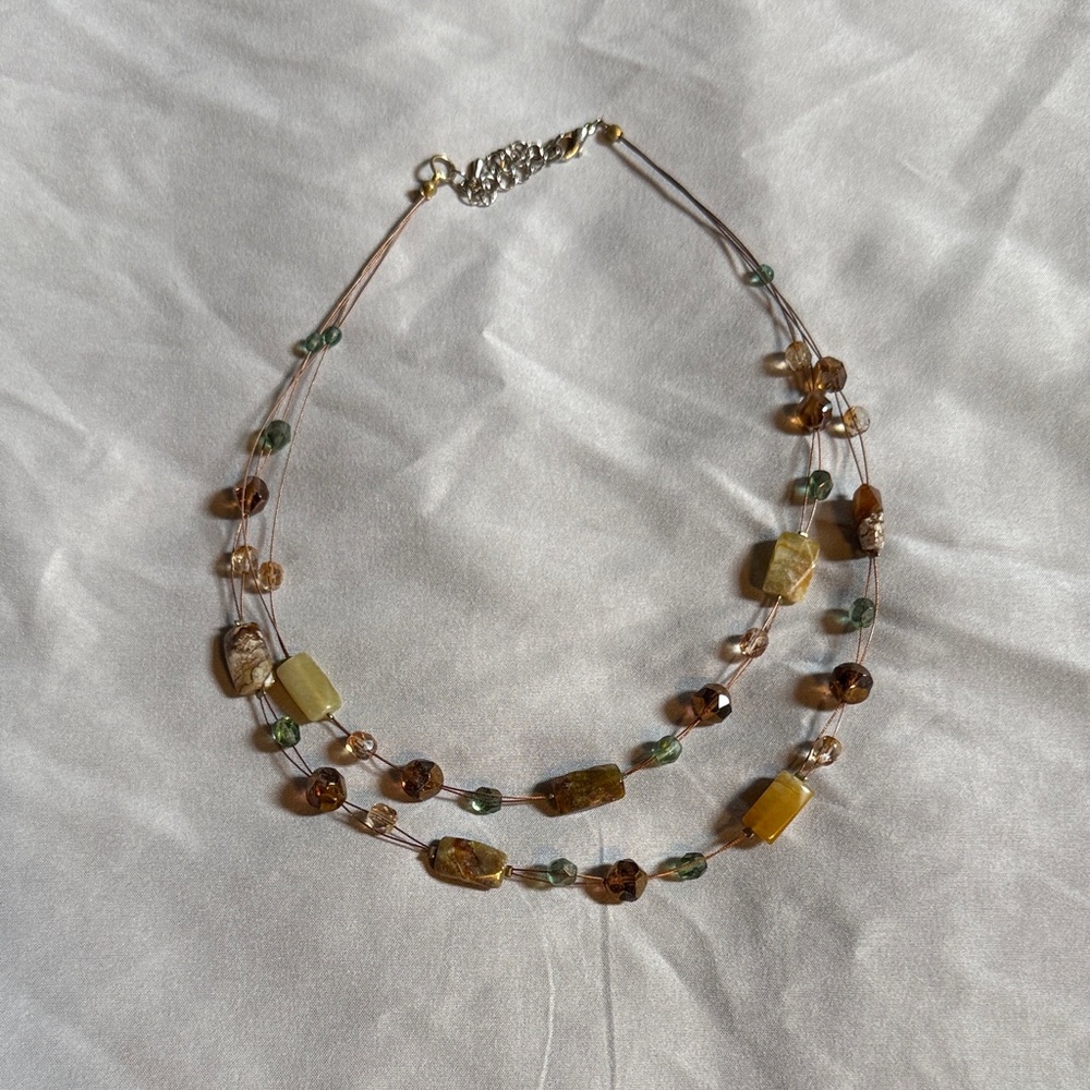 Elegant Multi-Color Beaded Necklace